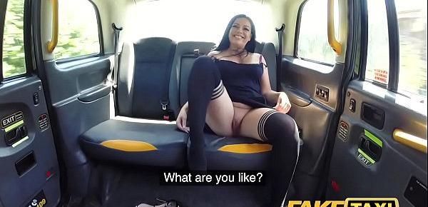  Fake Taxi Sexy ass chick with pierced shaven pussy loves cabbies thick cock